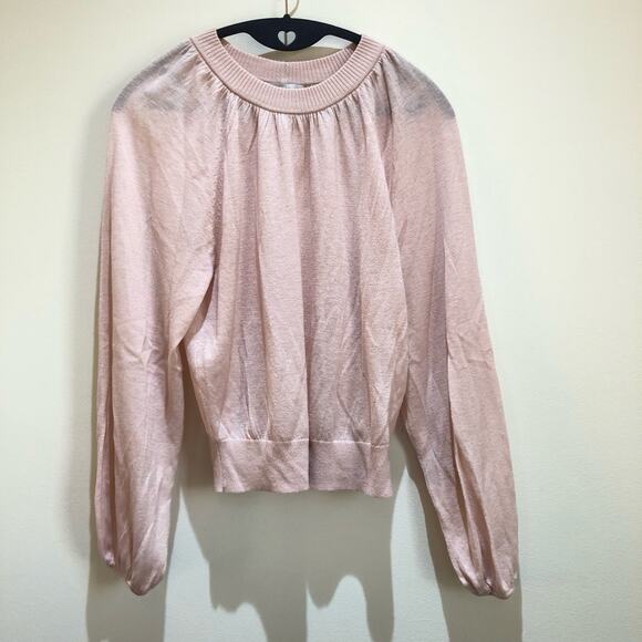 Joie Sweater XXS Javion Wool Silk Laurel Pink Knit Pullover Light Weight - Picture 1 of 12